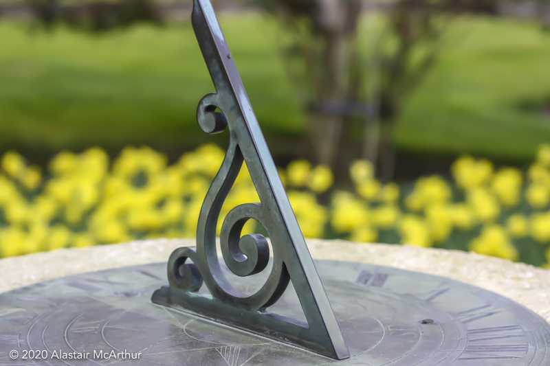 Sundial. Brodick Castle, Arran 2011.