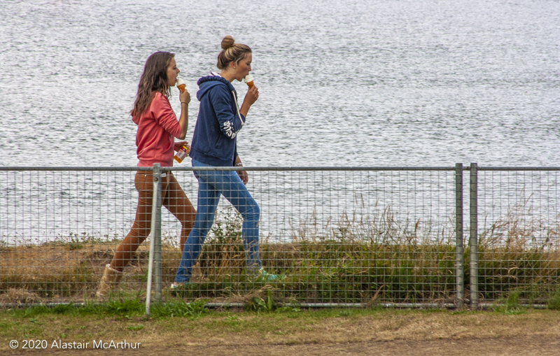 Running with Ice Cream. Brodick, Arran 2013.