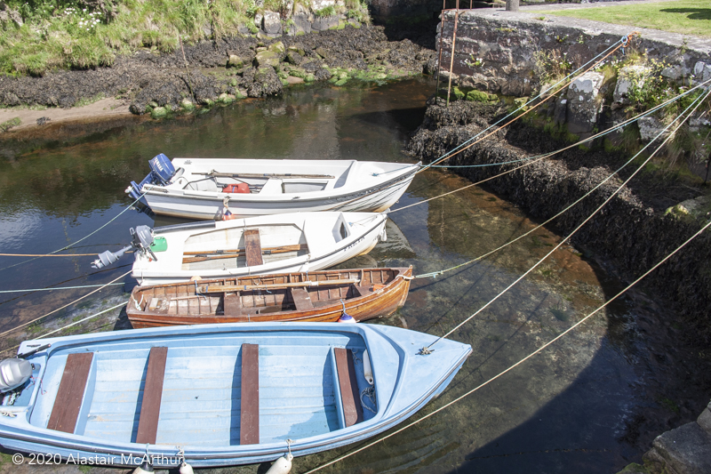 Boats in the Harbour. Blackwaterfoot, Arran 2015. 